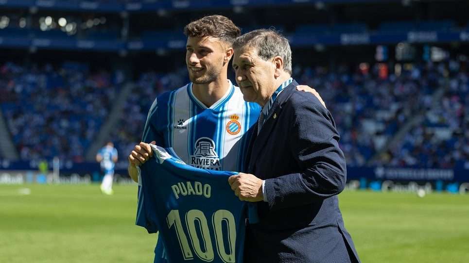 javi Puado cien partidos Espanyol