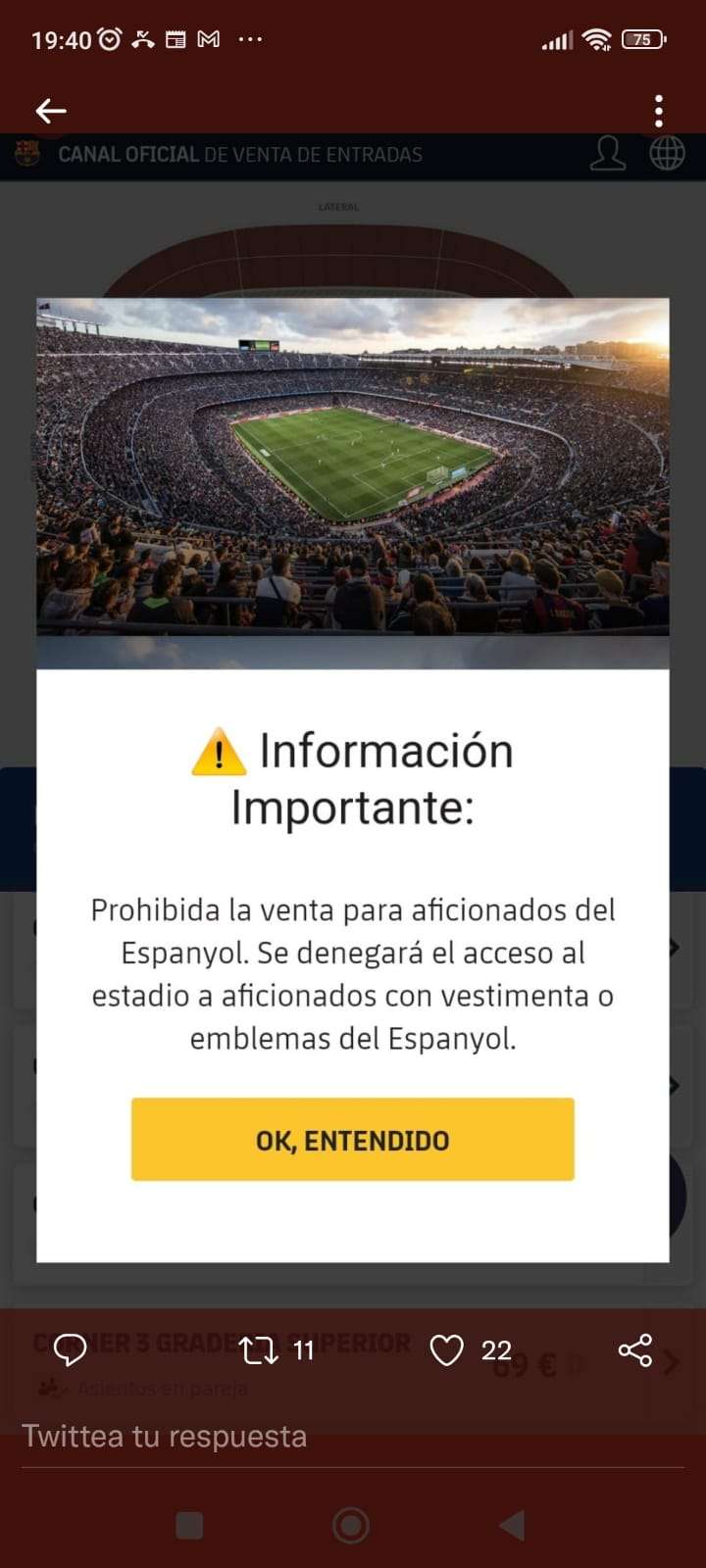 Entradas derbi Camp Nou