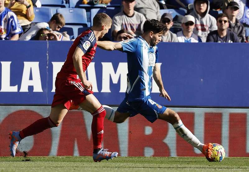 Leandro Cabrera centro del gol contra Osasuna