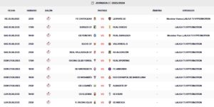 clasificacion segunda jornada 2 03