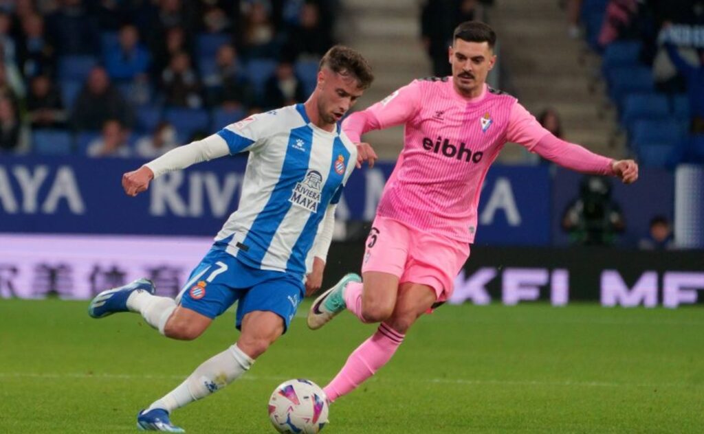 javi puado espanyol sd eibar liga hypermotion 2023 24