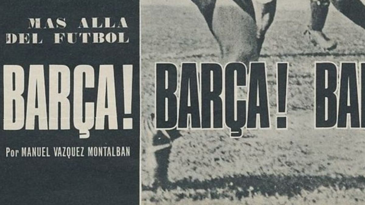 Un historiador y político abunda en "Molt més que un derbi" en las supuestas diferencias entre Espanyol y Barça frente al franquismo 2 vazquez montalban barca
