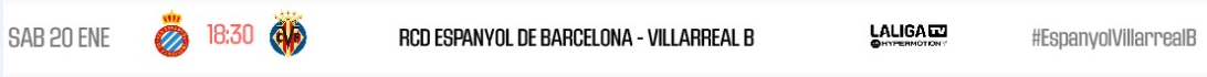 horario jornada 23 liga hypermotion espanyol villarreal b