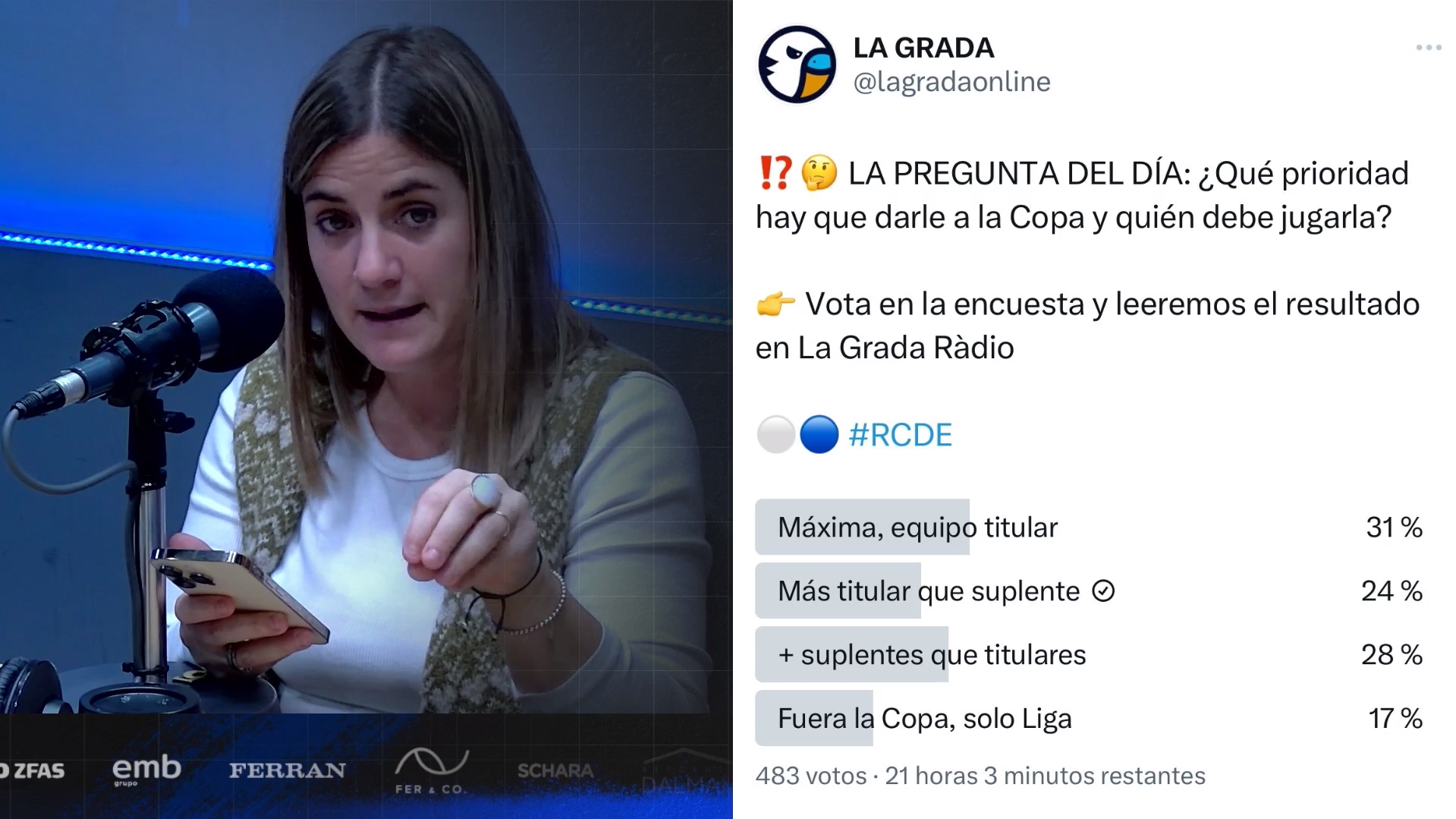 La calculadora del ascenso: los números que habrá de hacer Luis Miguel Ramis con el Espanyol para subir directamente, de récord 1 pregunta dia copa espanyol