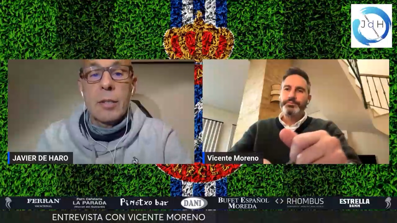 Para Vicente Moreno, "el Espanyol es un equipo de Primera división, un club de los grandes de la Liga española que puntualmente está en Segunda" 4 vicente moreno javier de haro