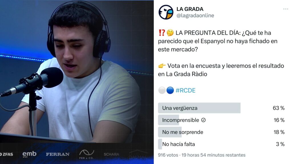 pregunta del dia fichajes espanyol grada radio