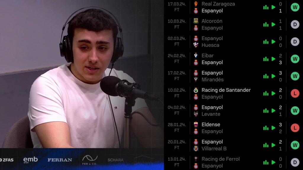 espanyol 10 ultimos partidos grada radio