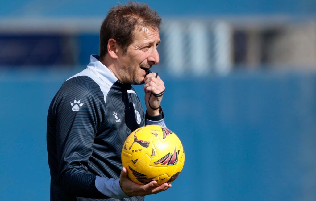 luis miguel ramis espanyol entreno