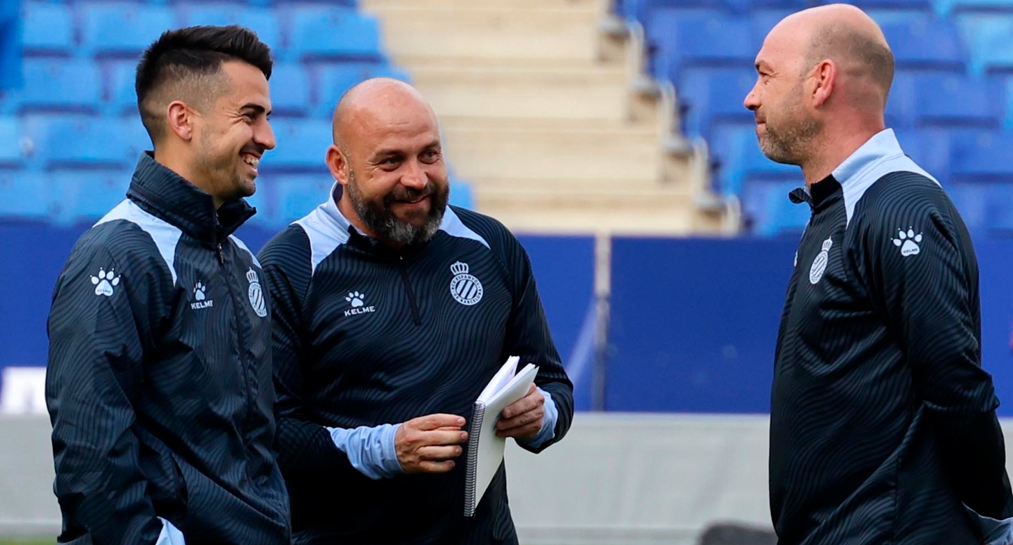 Luis Blanco no esconde su nostalgia ante su reencuentro con el Espanyol y Manolo González, el técnico con quien subió a Primera 5 manolo gonzalez luis blanco entrenamiento