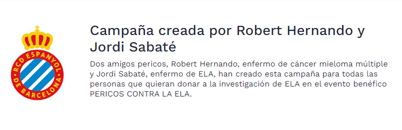 campana pericos contra la ELA