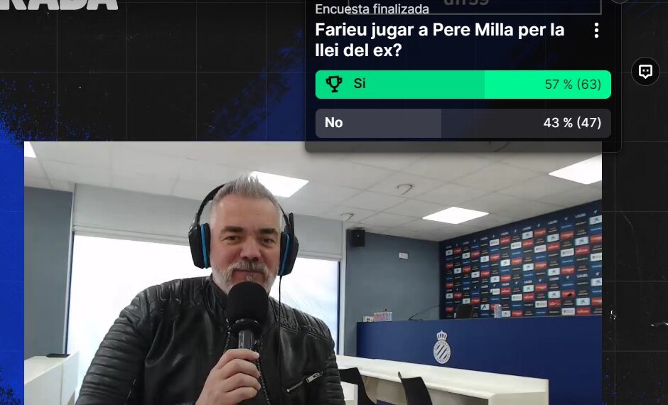 El Elche - Espanyol, ¿cara o cruz para el ascenso directo?; especulando con el once para el Martínez Valero 2 pere milla elche espanyol grada radio e1714041333280