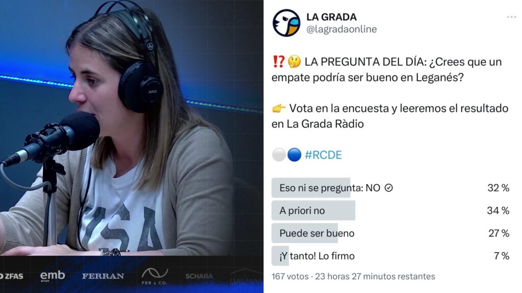 pregunta dia leganes espanyol grada radio