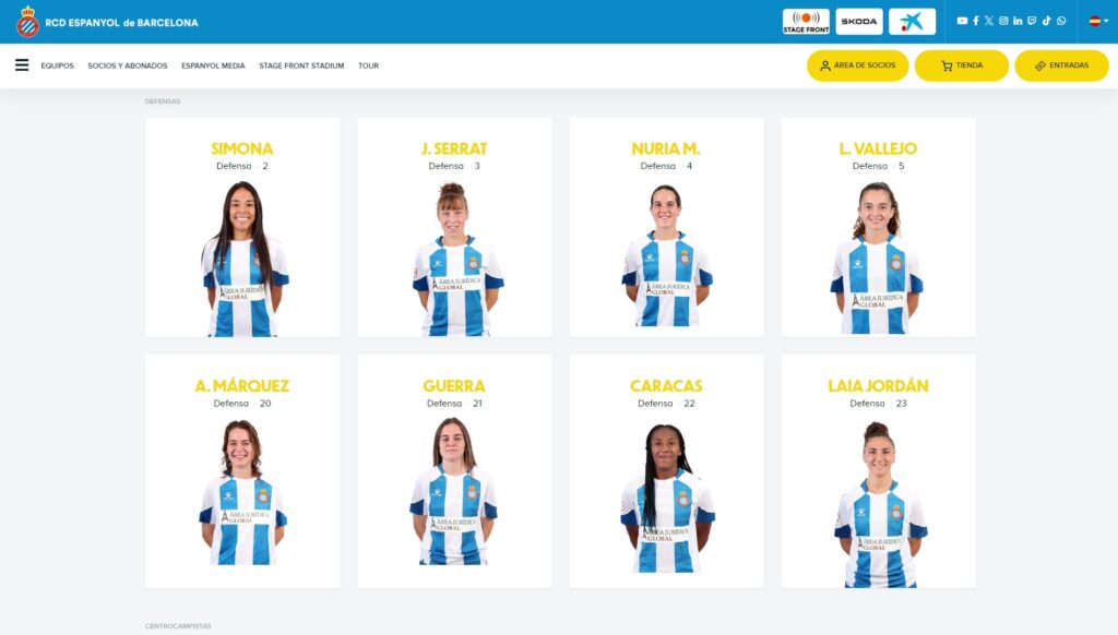 El Espanyol Femenino se juega hoy el ascenso ante Osasuna; como explica su capitana Carol Marín, “es un todo o nada” 2 plantilla espanyol femenino grada radio