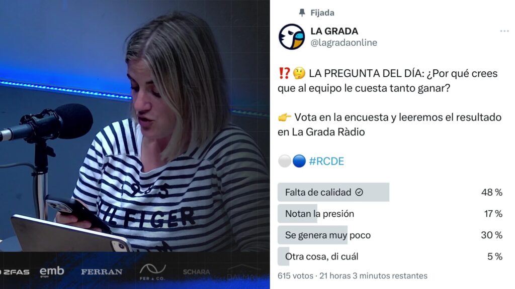 Las sensaciones "muy negativas" que emana el actual Espanyol y el gran error de Fran Garagarza 1 pregunta dia victorias espanyol grada radio