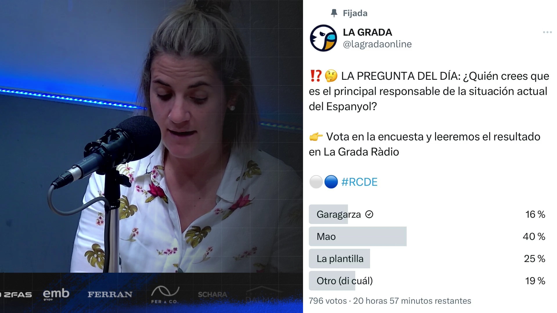 El Espanyol, un barco sin rumbo: ¿de quién es la culpa? 1 responsable situacion espanyol lagrada radio