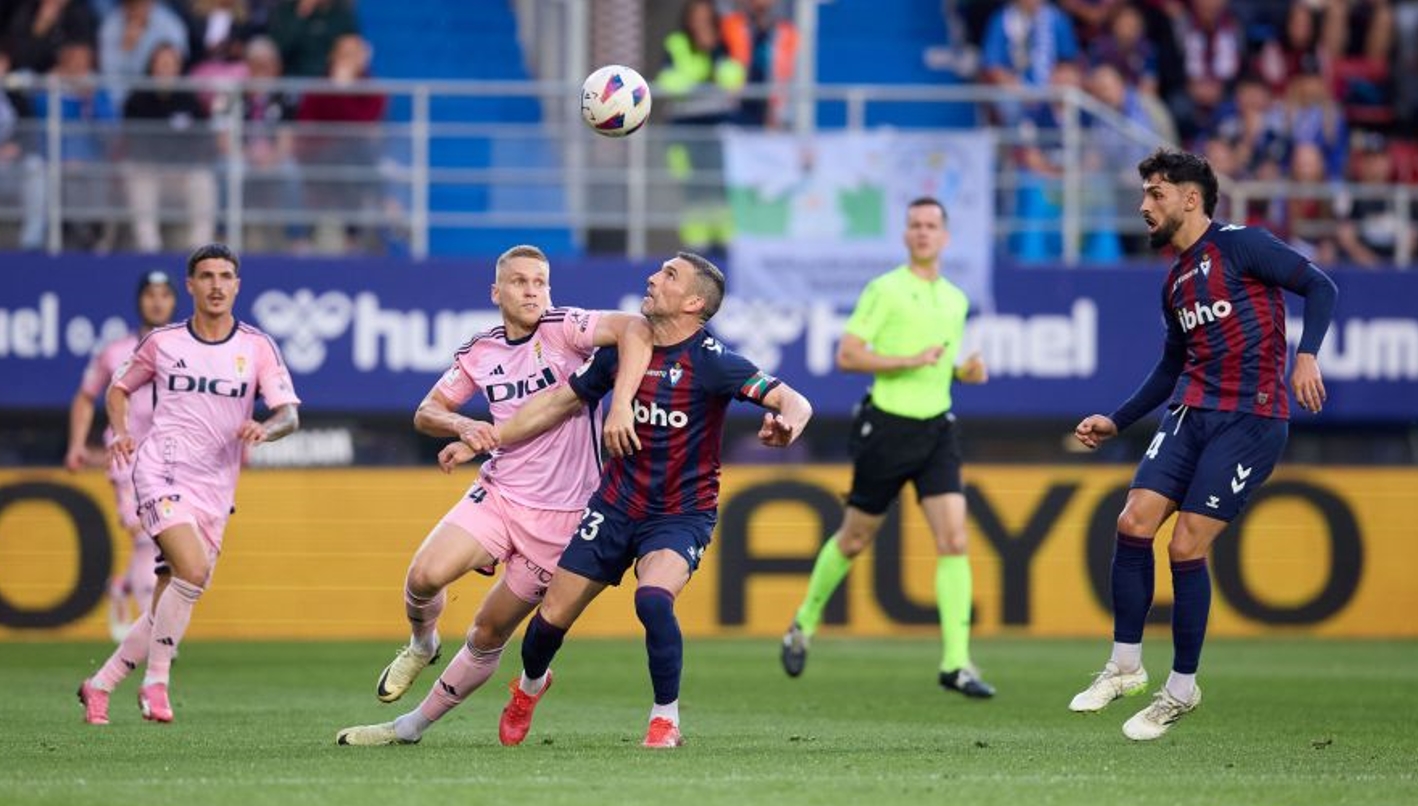 El Real Oviedo, primer clasificado para la final del playoff de ascenso a Primera división 1 eibar oviedo playoff 1