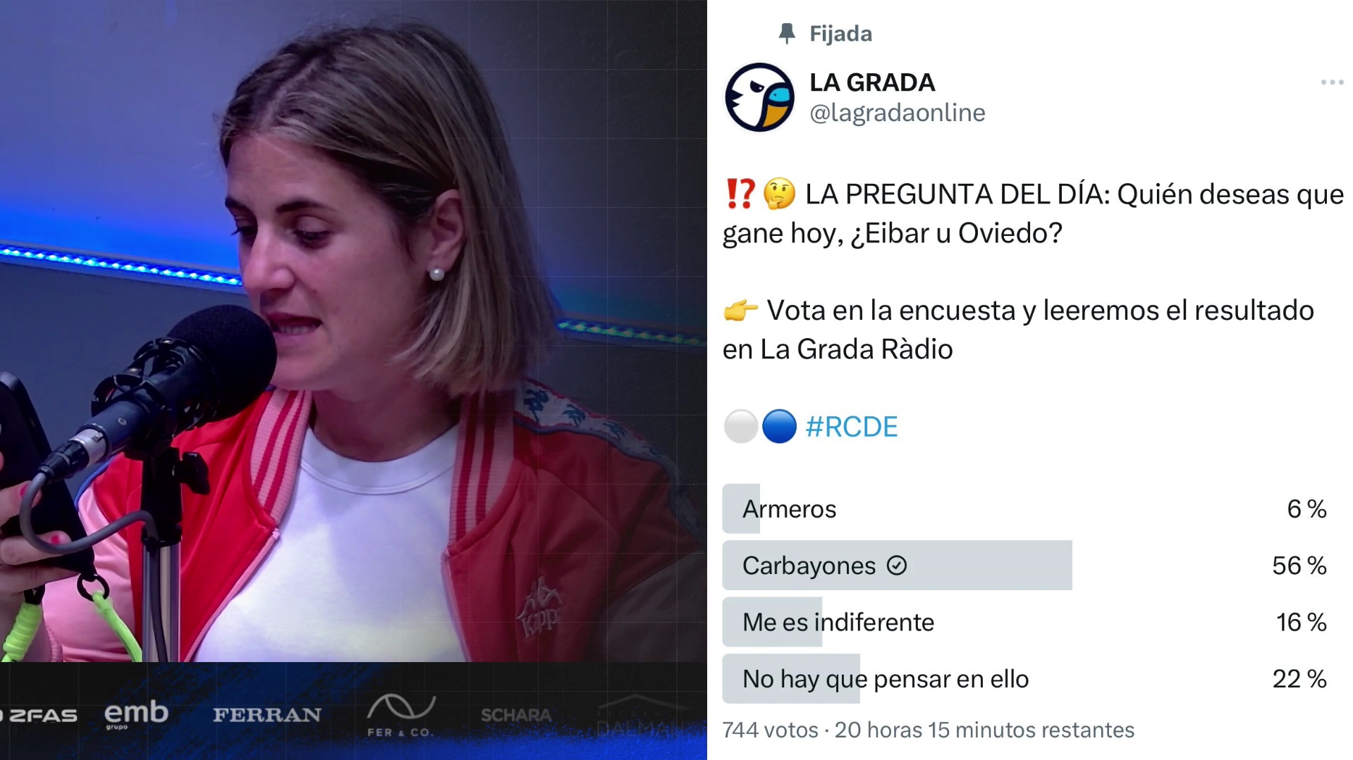 pregunta dia rival playoff grada radio