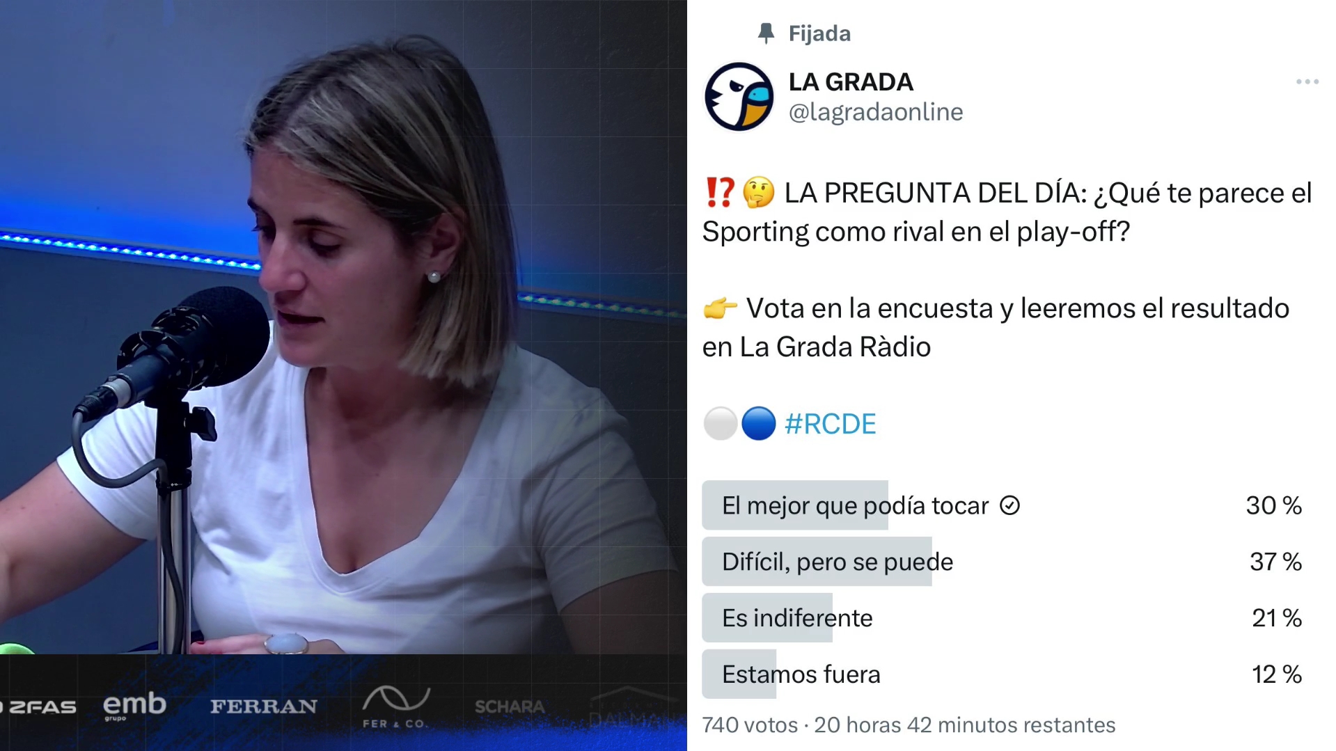 pregunta playoff espanyol sporting grada radio