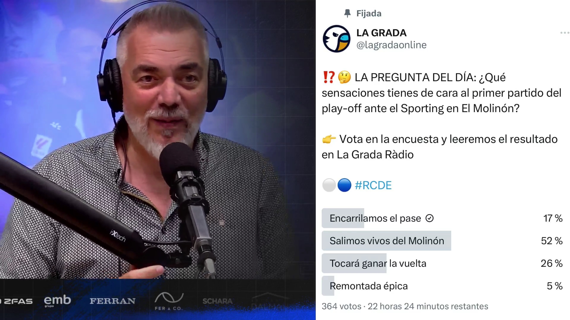 pregunta playoff sporting grada radio