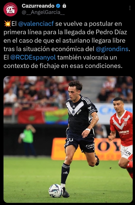 El Espanyol, muy atento a la situación de Pedro Díaz 1 pedro diaz girondins