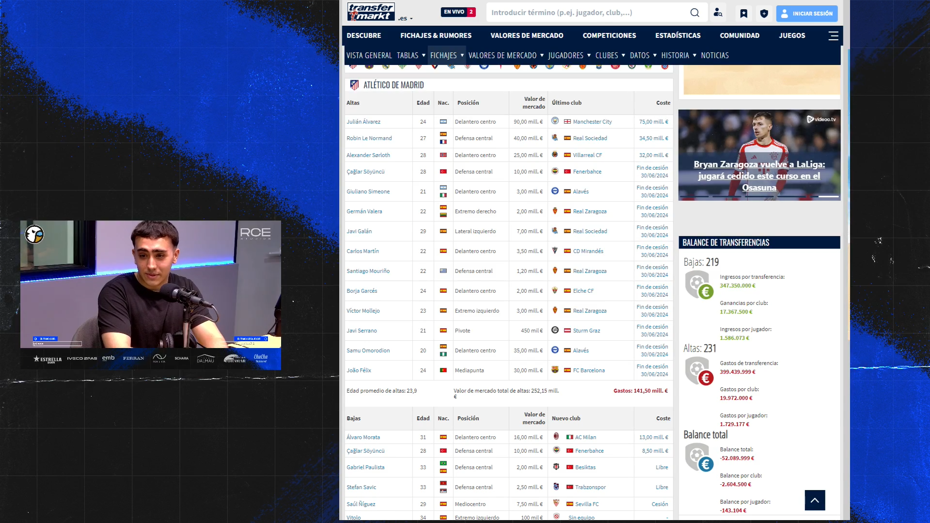 Hoy en 'La Grada Ràdio': la salida de Lazo del Espanyol; las palabras de Fran Garagarza en la presentación de los últimos tres fichajes para la temporada 2024-25; entrevista a Ilie Oleart 2 alex cobas analisis