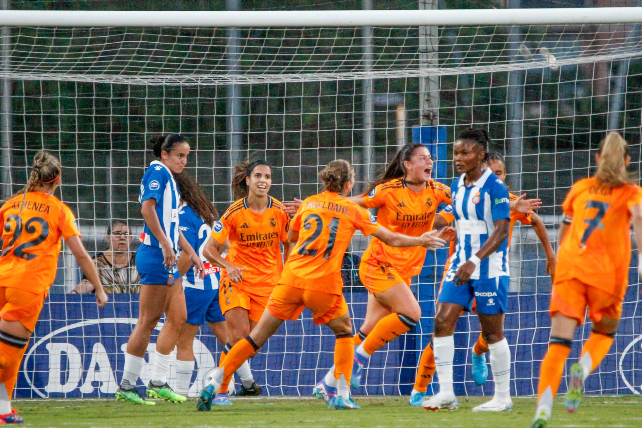 celebracion real madrid gol anotado ante el RCD Espanyol