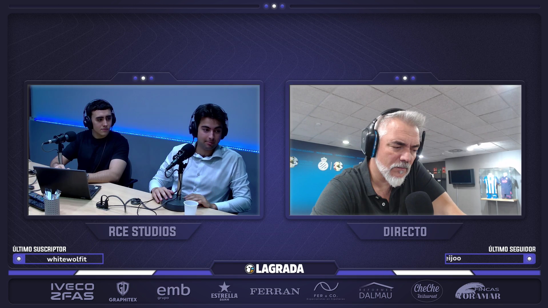 Hoy en 'La Grada Ràdio': los estadios donde jugará este año el Espanyol, de mejor a peor; el riesgo de sufrir una bofetada de realidad; se hace justicia: Hugo Mallo, condenado 5 david andres grada radio