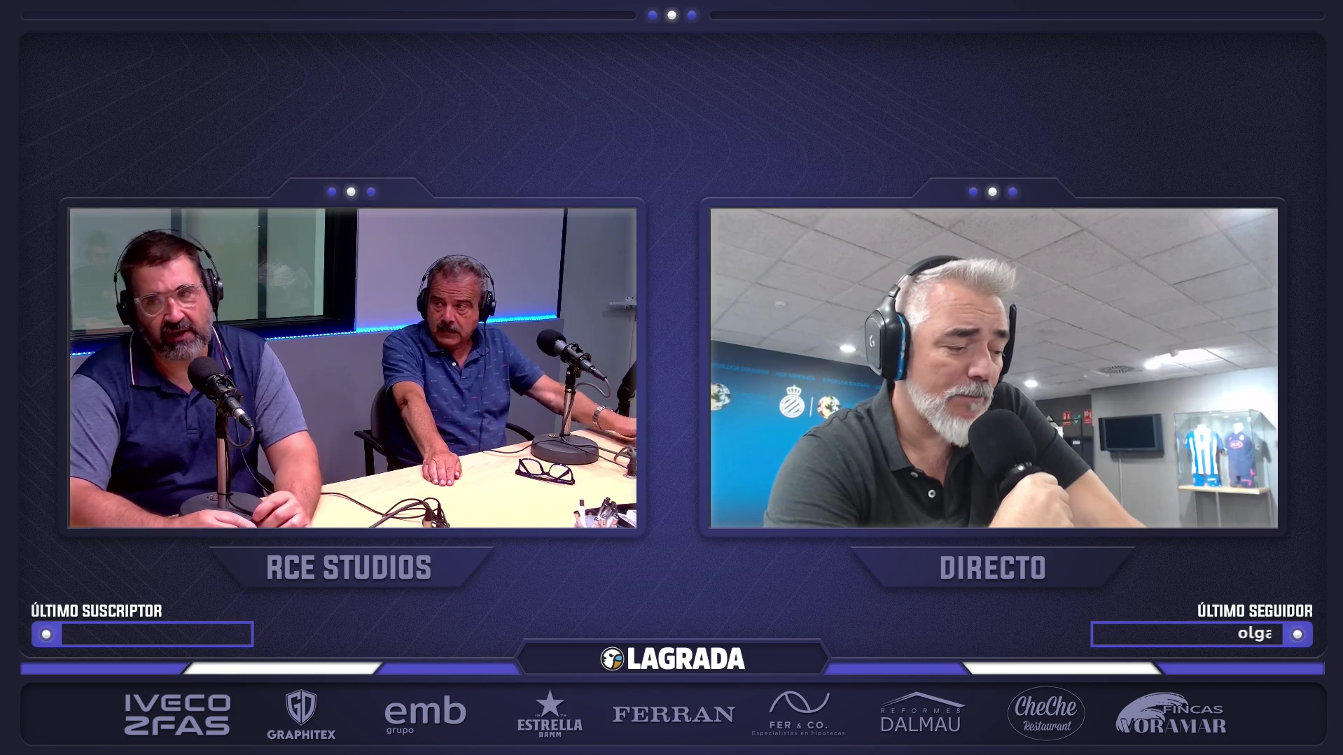 Hoy en 'La Grada Ràdio': los estadios donde jugará este año el Espanyol, de mejor a peor; el riesgo de sufrir una bofetada de realidad; se hace justicia: Hugo Mallo, condenado 4 jordi bachs grada radio