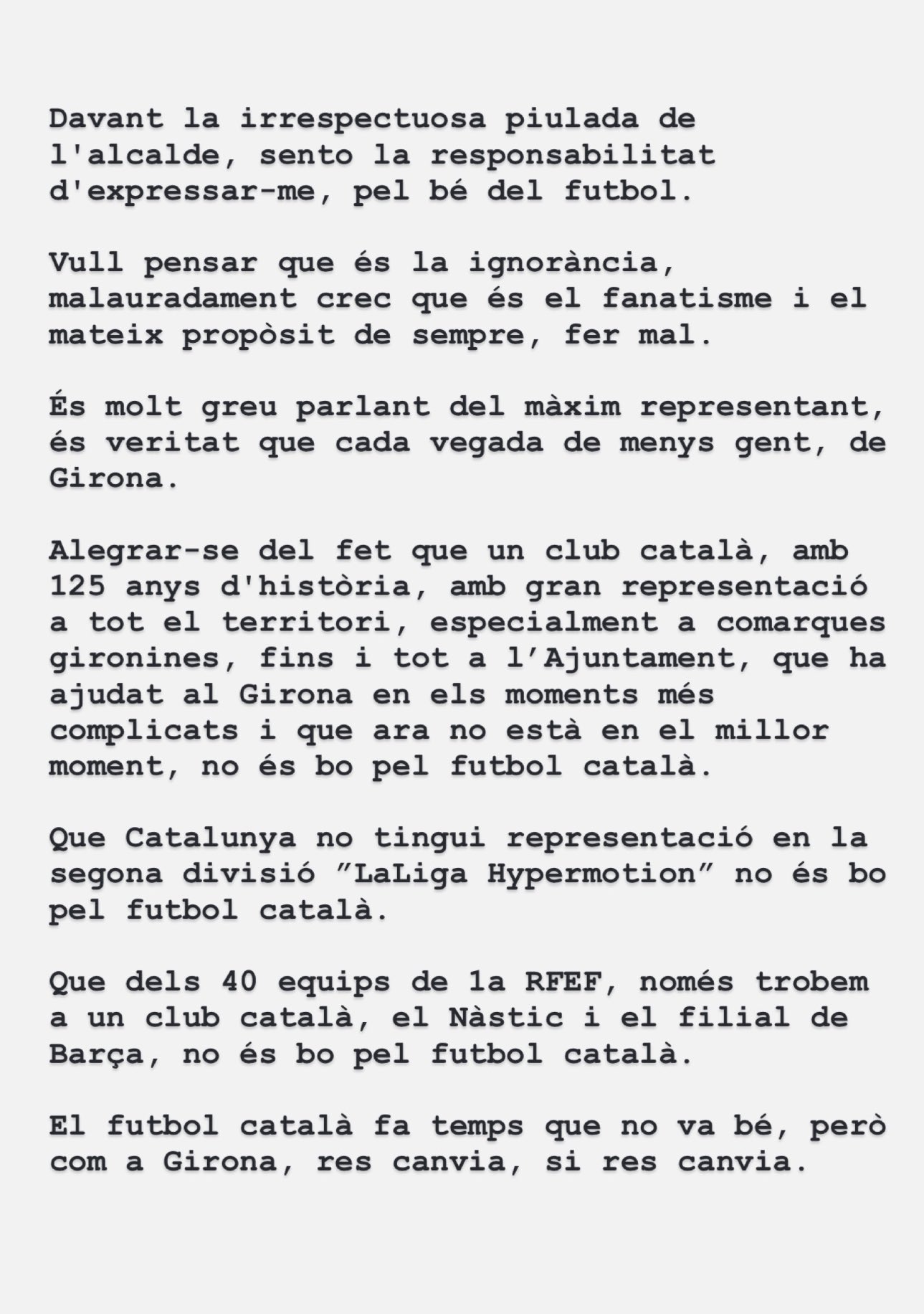 El experico Ángel Martínez pone en su sitio al alcalde de Girona 1 Ángel Martínez