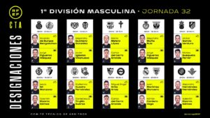 Designaciones arbitrales j32 LaLiga Espanyol 2025