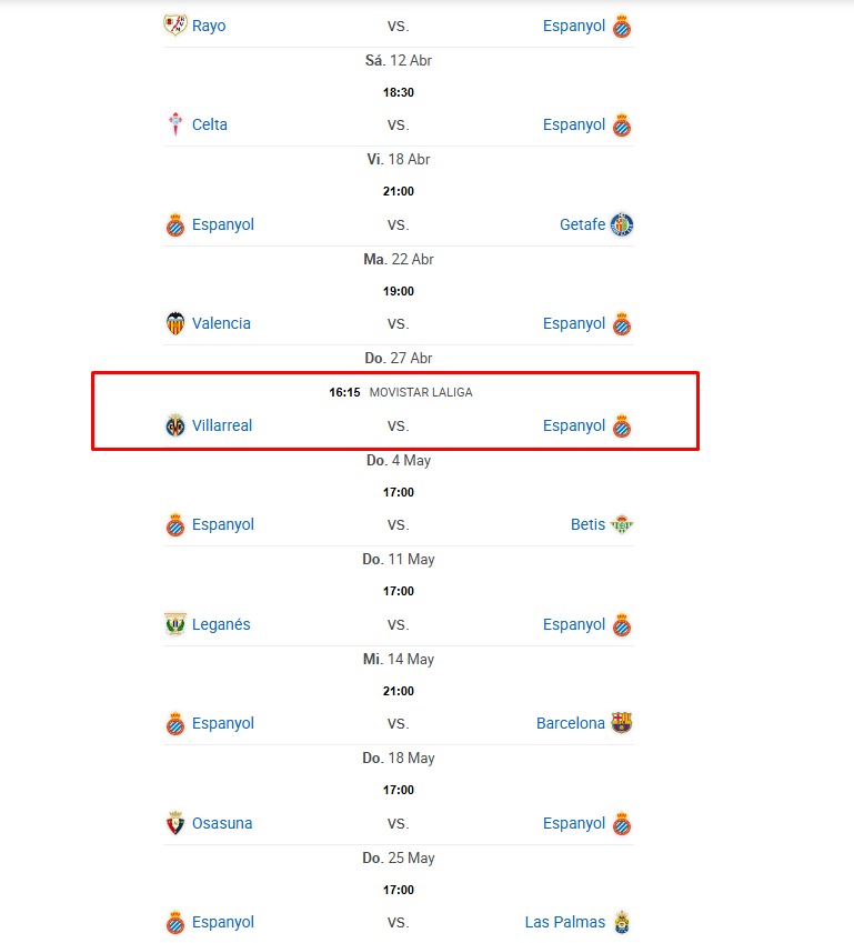 Hoy en 'La Grada Ràdio'... Abril, mes de supervivencia para el Espanyol: ¿el peor calendario de todos?; Florin Tănase, ¿rumbo a Cornellà? 1 calendario espanyol