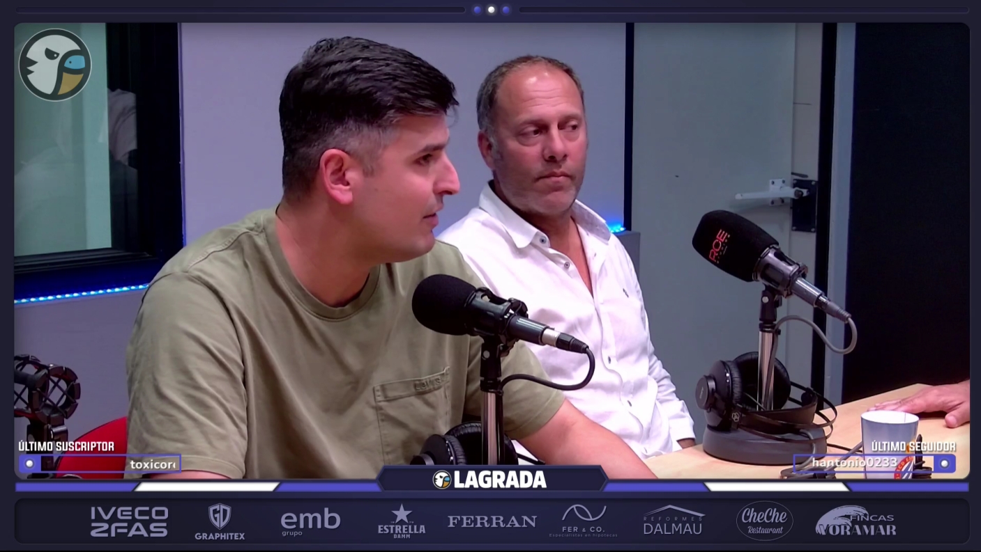 Tertulia en La Grada Ràdio: notas del curso para la plantilla del Espanyol, confesiones muy jugosas y una cena 100% blanquiazul 1 david osorio grada radio