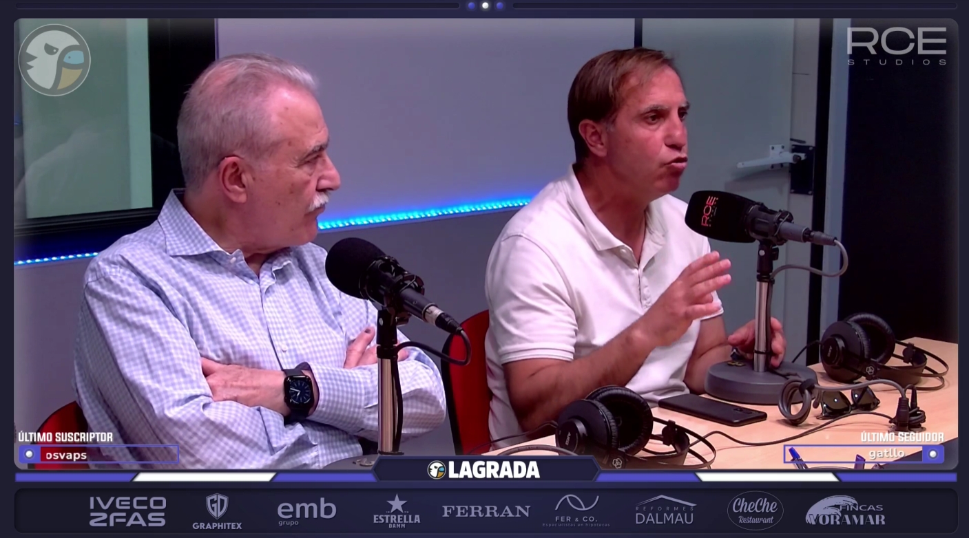 La tertulia | Lo que no se vio del Espanyol - Barça: policías en el túnel separando a gente y seguridad privada culé sobre el césped 1 jaume ballester grada radio 1