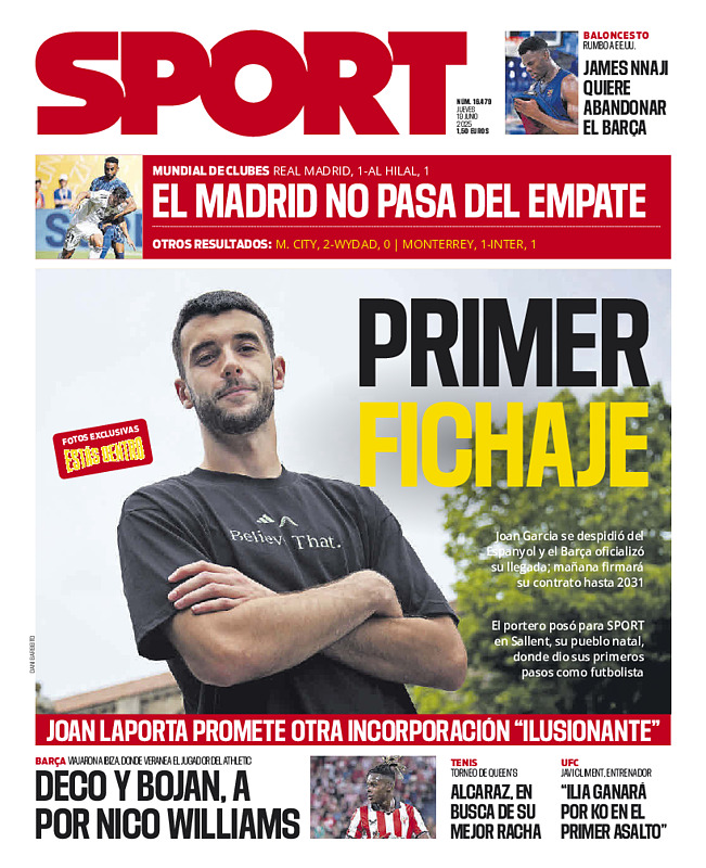 portada sport fichaje joan garcia