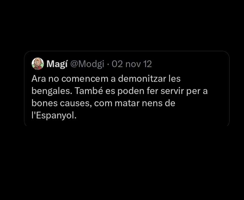 Magí García, colaborador de 3Cat, llama “rata” a Joan R. Vallbé tras criticar éste un antiguo tuit sobre la muerte de un niño en Sarrià 1 tuit bengalas