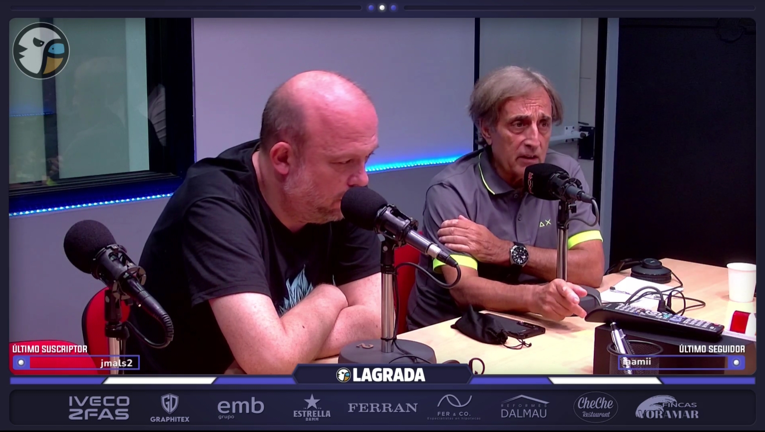 Leirós explica en 'La Tertulia' su versión del caso Gragera; la figura de Rosen y las incógnitas del nuevo Espanyol; Jorge Cuenca, el 'superviviente' de la lista de Garagarza 2 luis leiros grada radio