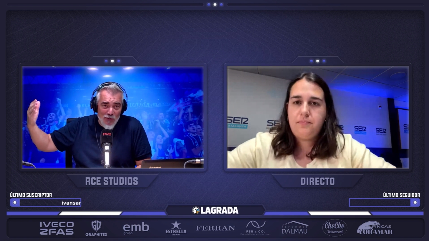 La tertulia de La Grada Ràdio calienta la previa del Espanyol - Girona: Copa Catalunya, fichajes y modelo de club 2 nuria vilamala girona