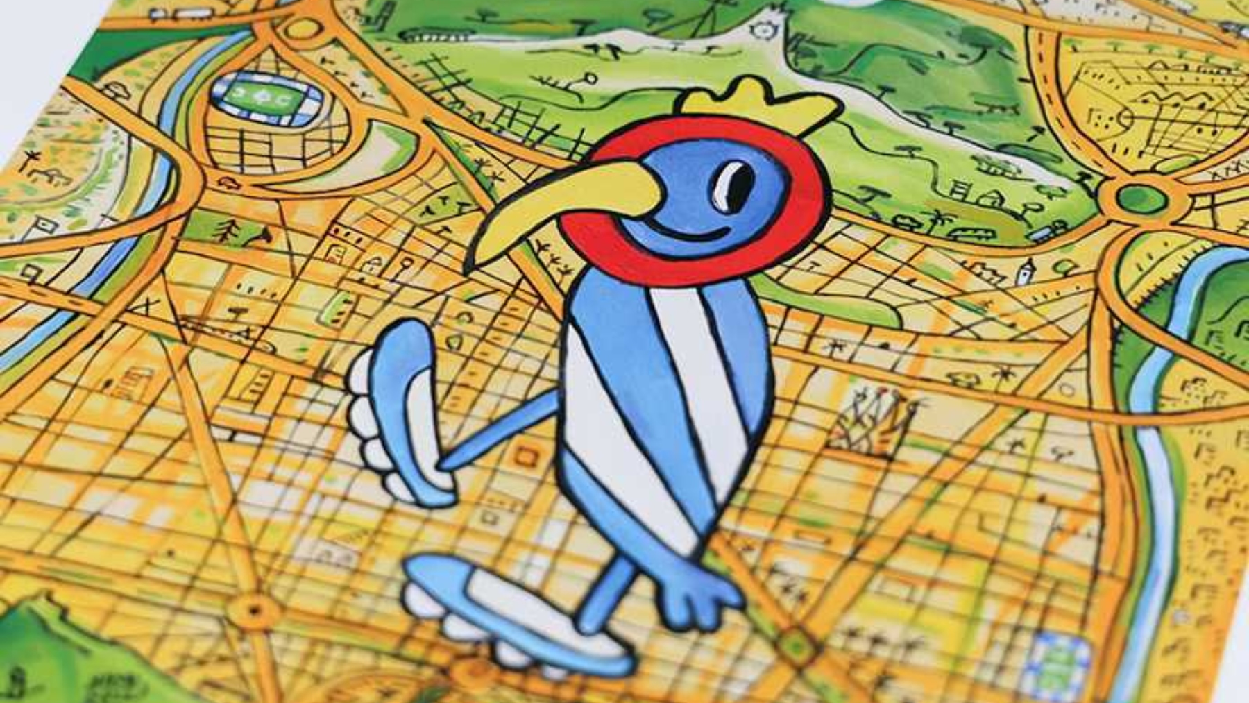 litografia 125 aniversario espanyol javier mariscal