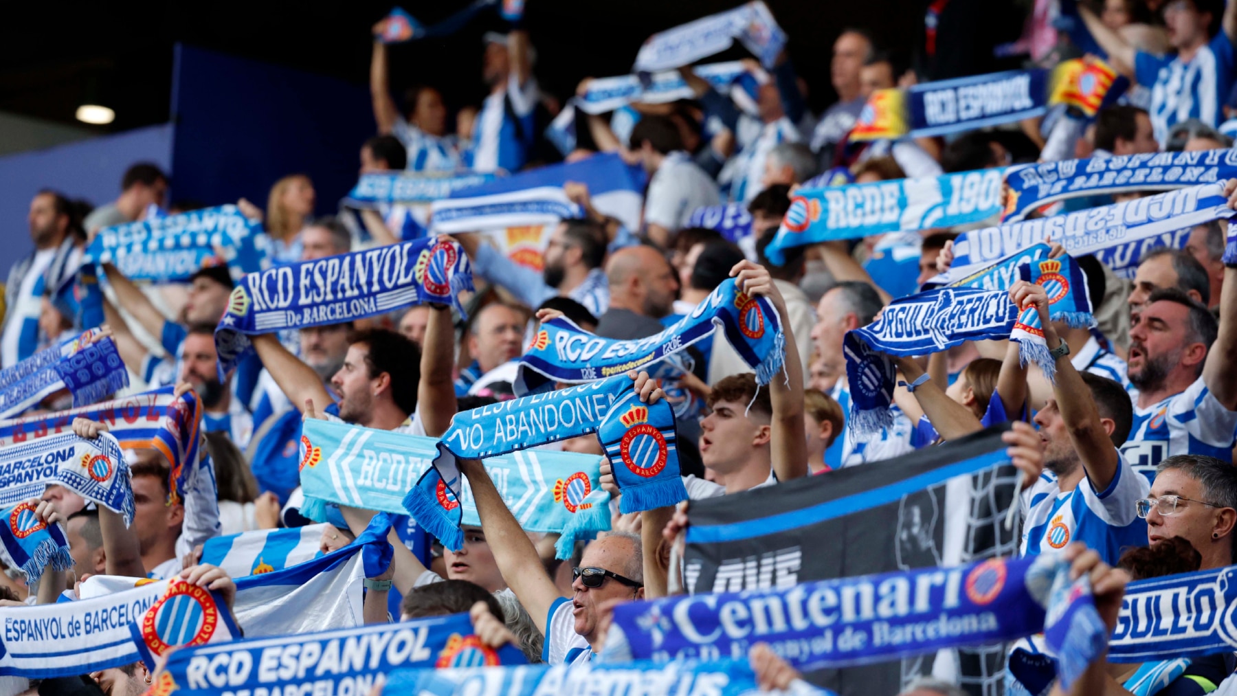 El Espanyol se da un homenaje: aniversario, victoria y estado de felicidad; Manolo pide calma, pero el sueño está ahí 6 grada espanyol elche 1