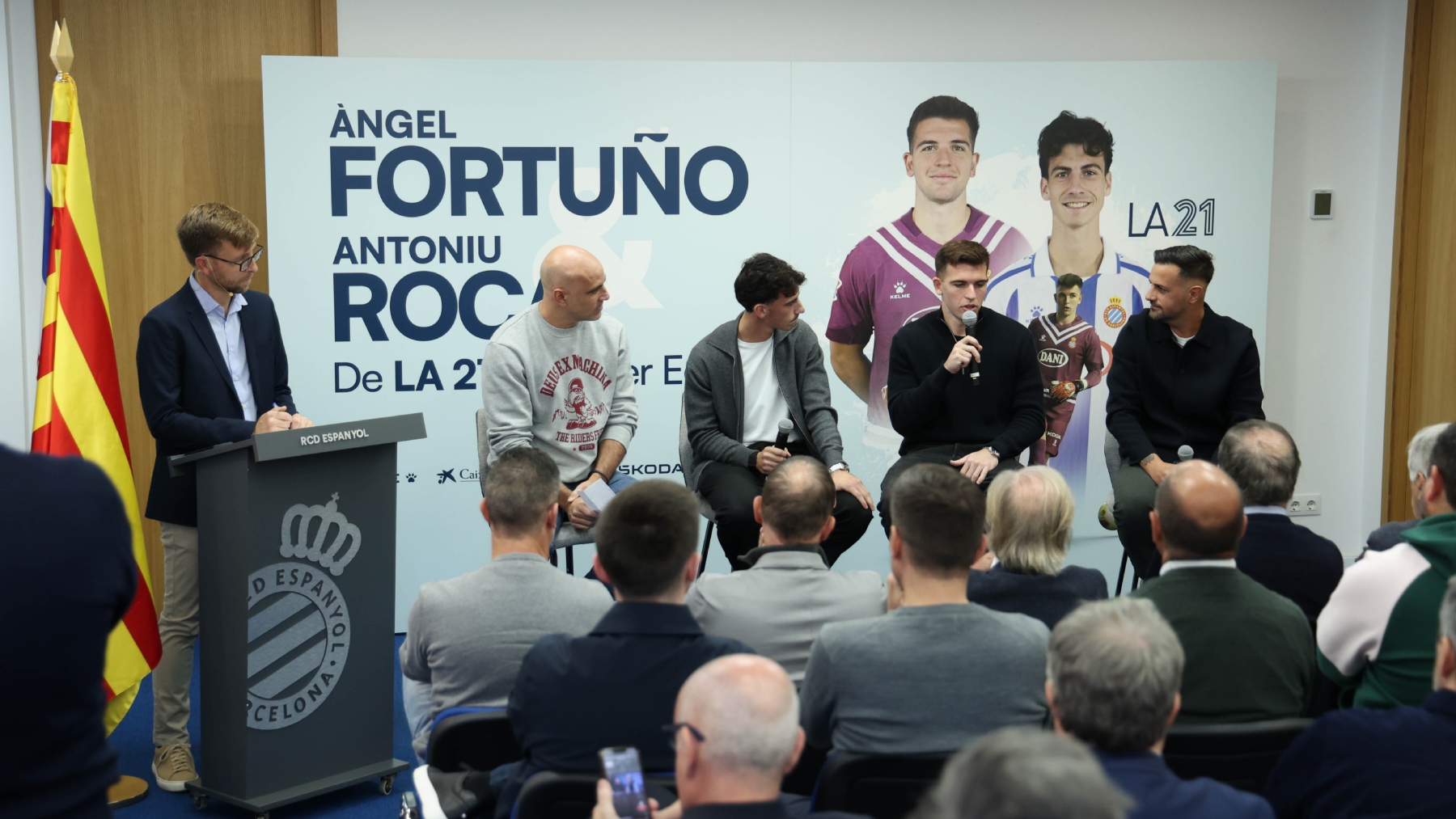 Los grandes deseos y objetivos del Espanyol para 2026: con los pies en el suelo y los sueños muy arriba 4 angel fortuno antoniu roca acto espanyol la21 1