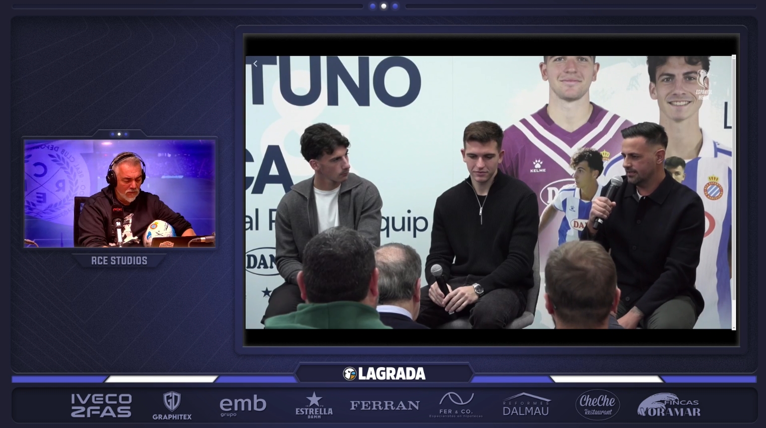 La Tertulia | Celta – Espanyol: las claves del partido y los nombres del once: ¿nueva oportunidad para Terrats? 2 antoniu roca angel fortuno acto la21 grada radio