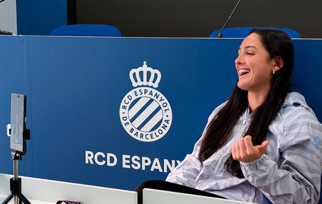 Romane Salvador en la entrevista de la grada online Espanyol Femenino 11