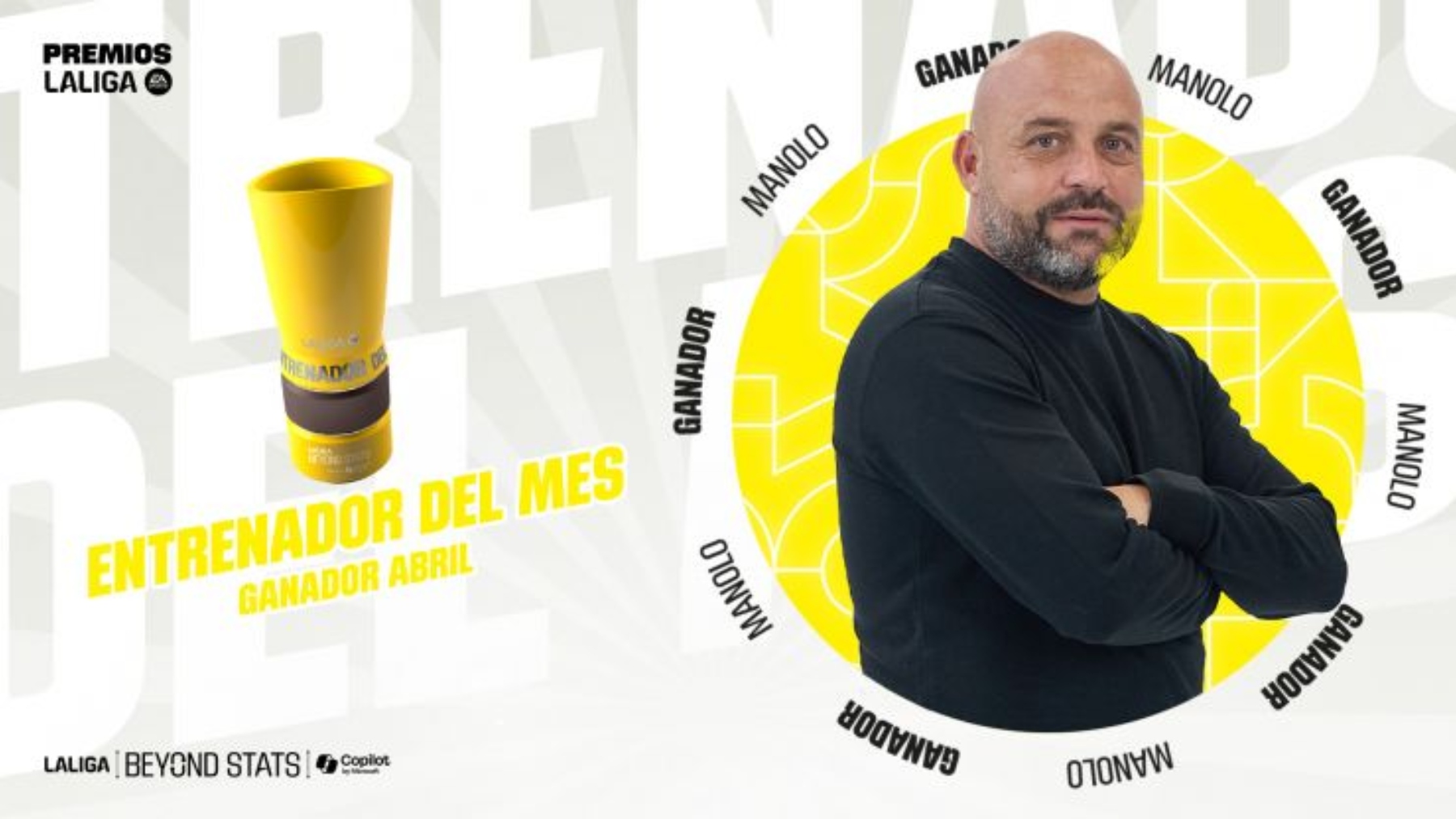 manolo gonzalez mejor entrenador diciembre 2025