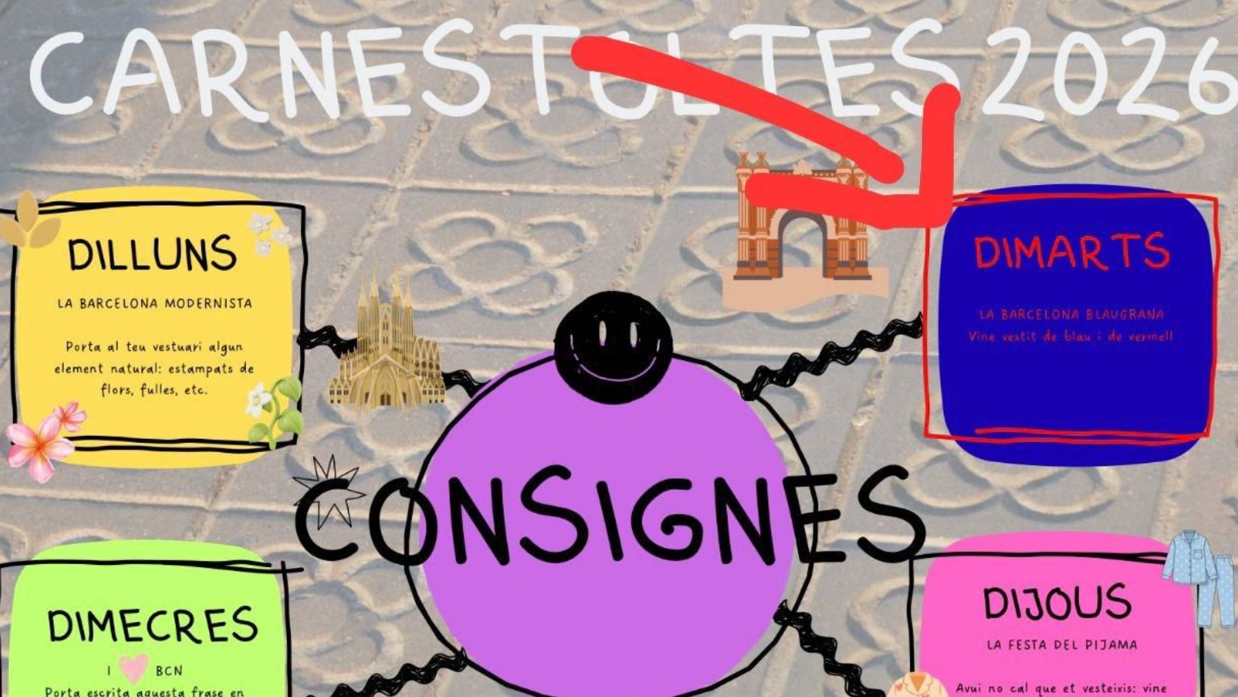 barcelona blaugrana carnaval 2