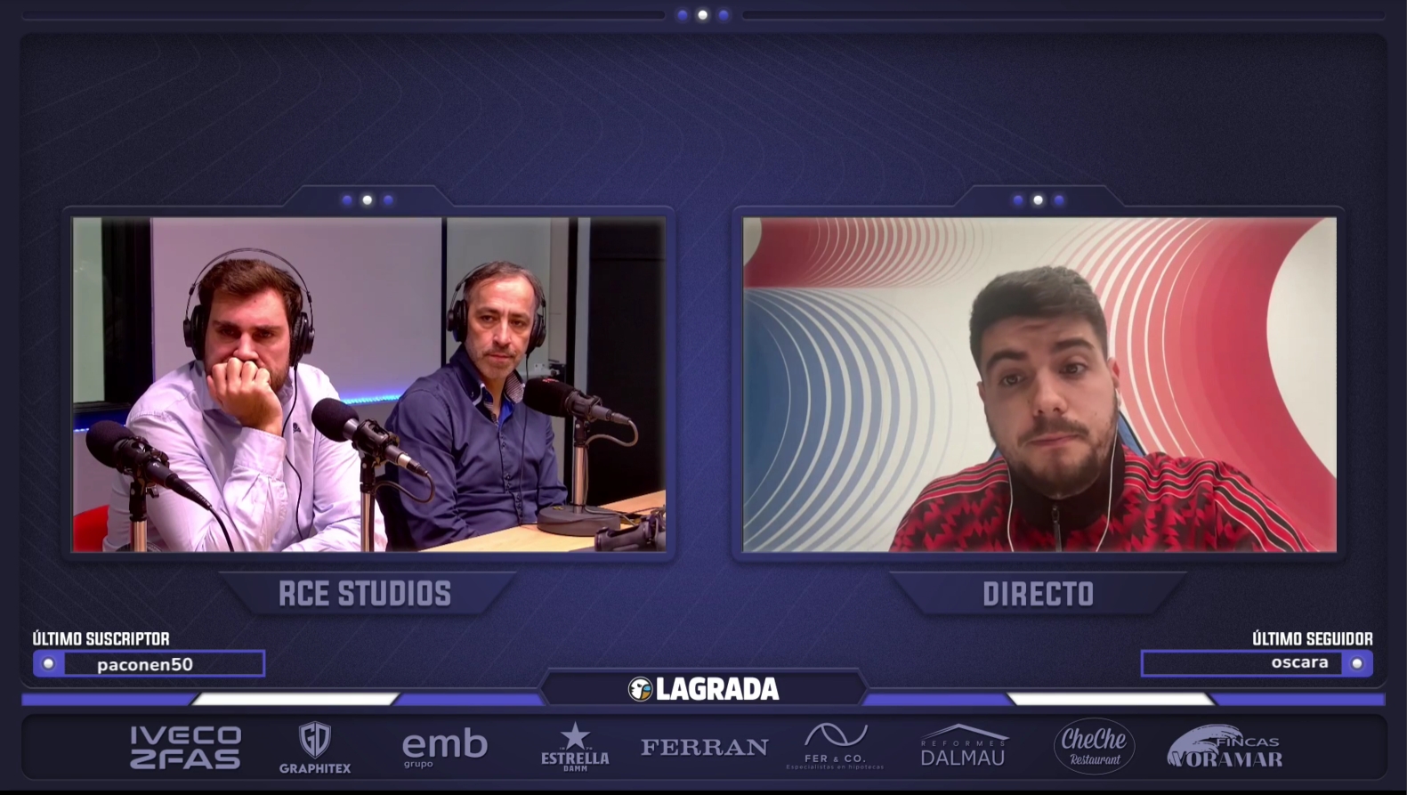 La Tertulia analiza el momento crítico del Espanyol: mala racha, pérdida de solidez, dudas de Àlex de Llano sobre la propiedad de Alan Pace replicados por Francesc Via y el debate sobre si el “manolismo” está en crisis 2 de llano grada radio