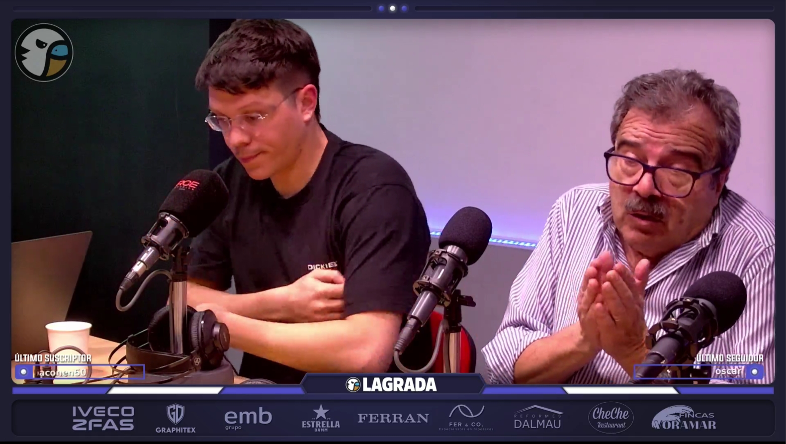 La Tertulia analiza el momento crítico del Espanyol: mala racha, pérdida de solidez, dudas de Àlex de Llano sobre la propiedad de Alan Pace replicados por Francesc Via y el debate sobre si el “manolismo” está en crisis 4 jac grada radio 1