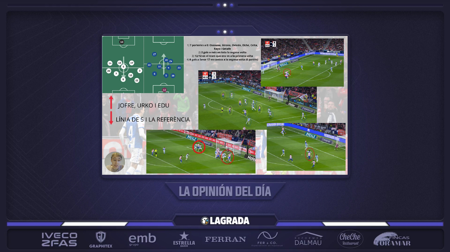 Hoy en 'La Grada Ràdio' | El Espanyol se cae de Europa y salta la alarma: las causas de la crisis, la debilidad defensiva y el reto inmediato ante el Elche; Via sitúa el futuro del equipo en marzo y avisa a Alan Pace 7 opinion del dia rai amado 3