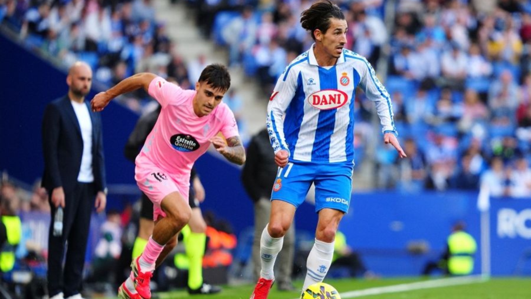 Manolo González, ante su gran dilema, cómo rearmar al Espanyol sin Edu Expósito frente al Oviedo: ¿Terrats?¿Doble punta con Kike y Roberto?¿Pere Milla por dentro? 4 pere milla espanyol celta