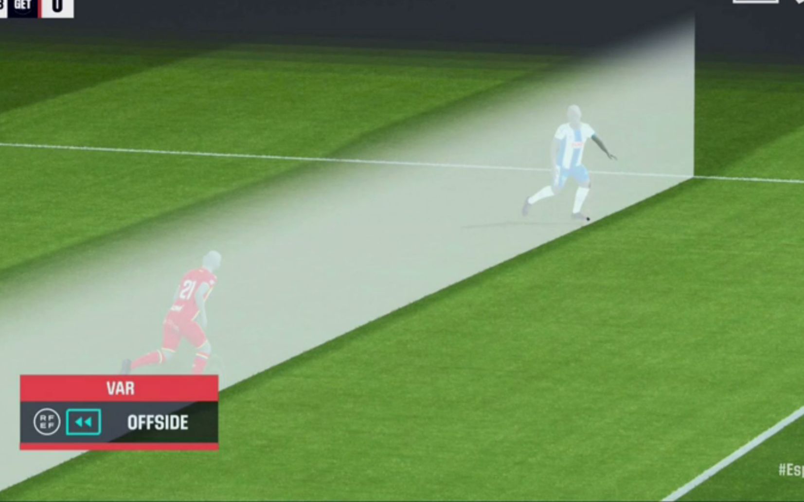 fuera juego dolan espanyol getafe