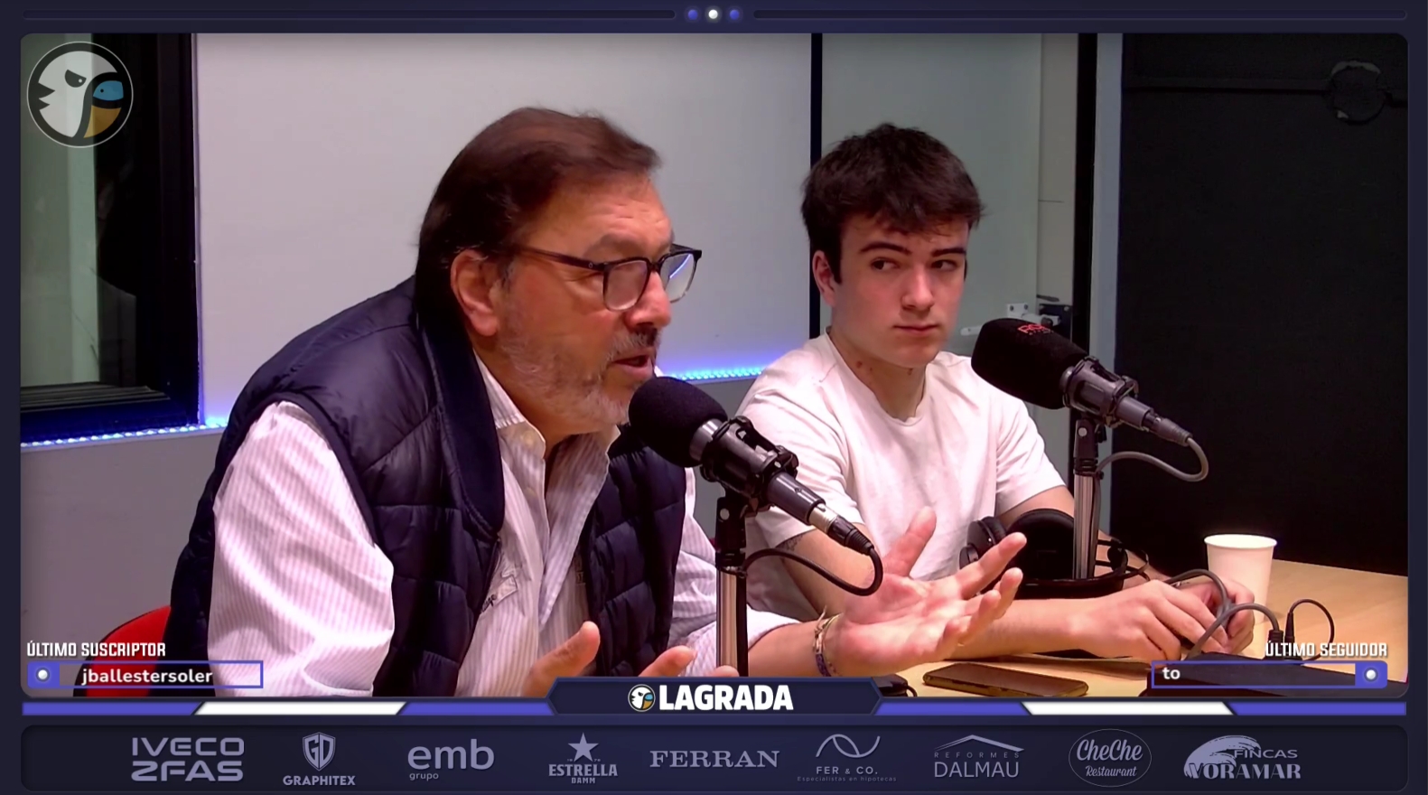 La tertulia analiza el empate del Espanyol ante el Betis, el debate que no cesa sobre Manolo González, los planes de mercado de la propiedad y la denuncia por el caso Negreira 2 bergada grada radio